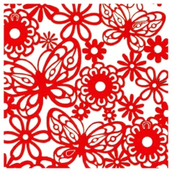 Creativ Company Patroonkarton Rood, 10st. Clearance