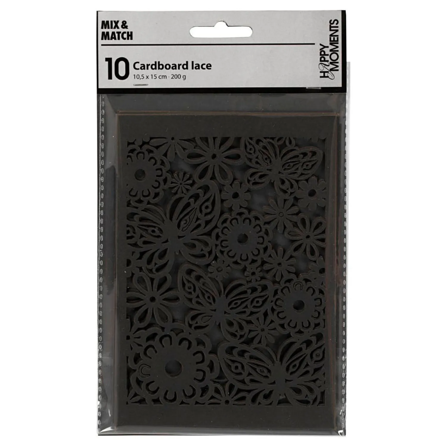 Patroonkarton Zwart, 10st.>Creativ Company Sale