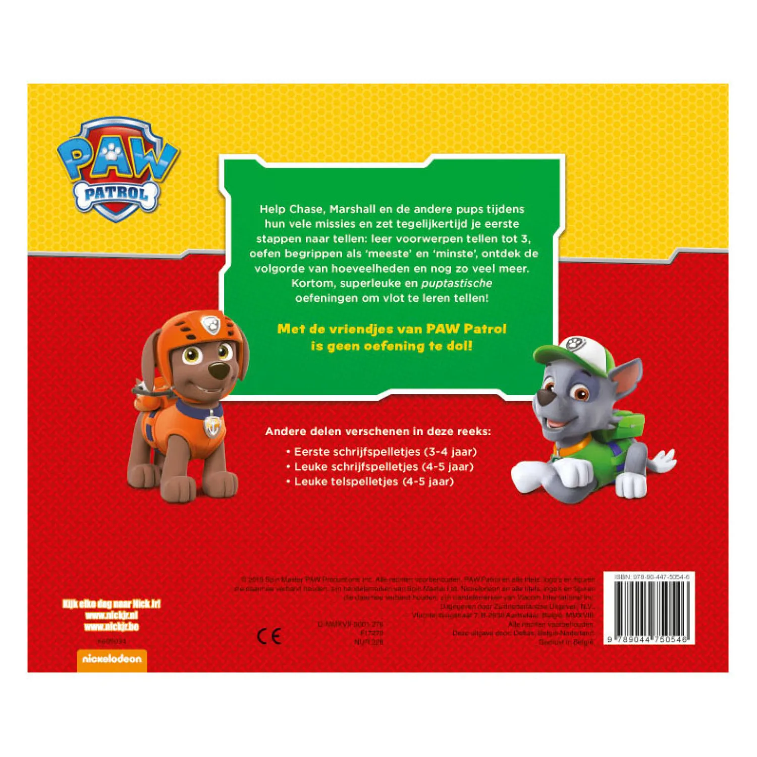 PAW Patrol - Eerste telspelletjes (3-4 jaar)-Deltas Sale