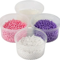 Creativ Company Pearl Clay Roze, Paars, Wit, 3x25gr Clearance