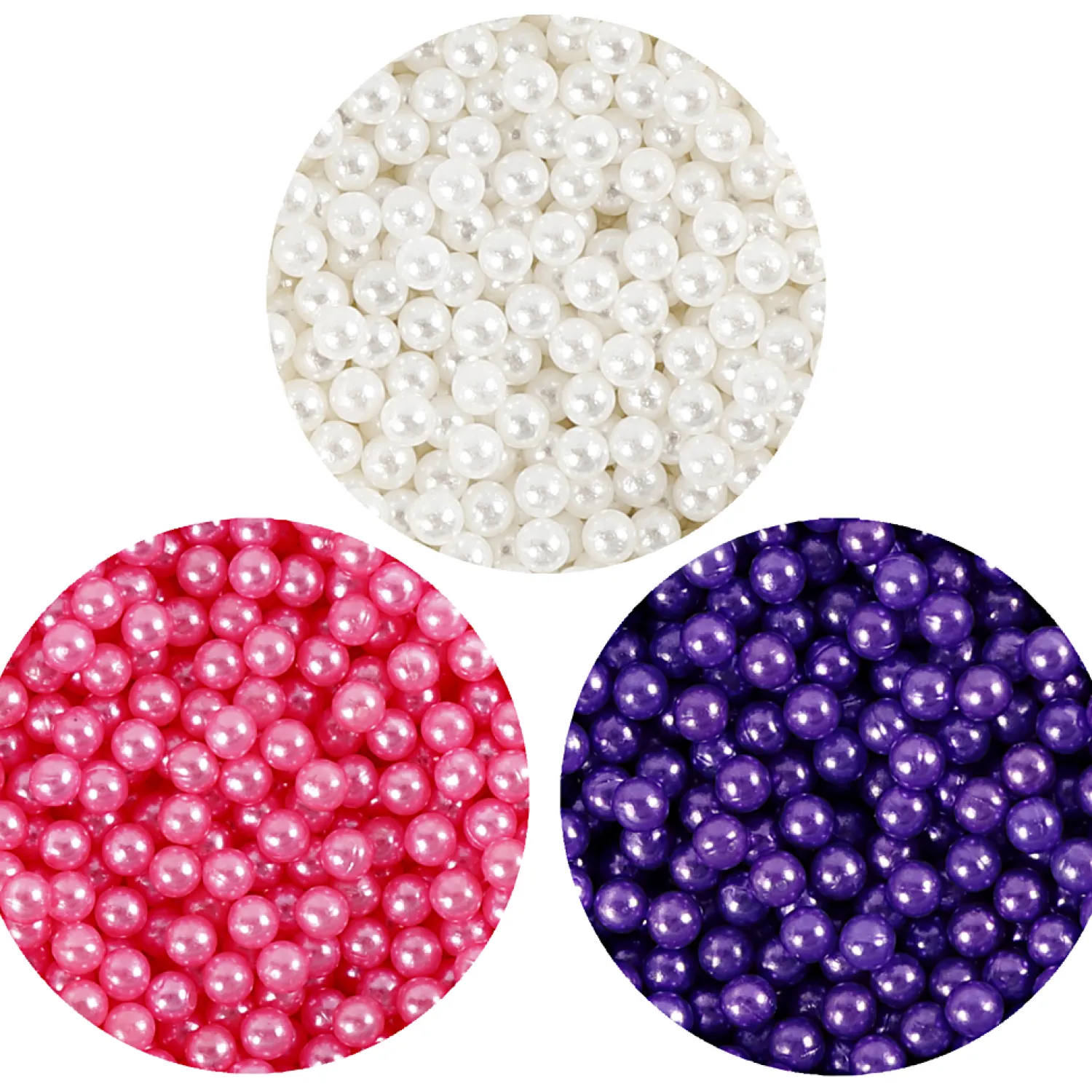 Creativ Company Pearl Clay Roze, Paars, Wit, 3x25gr Clearance