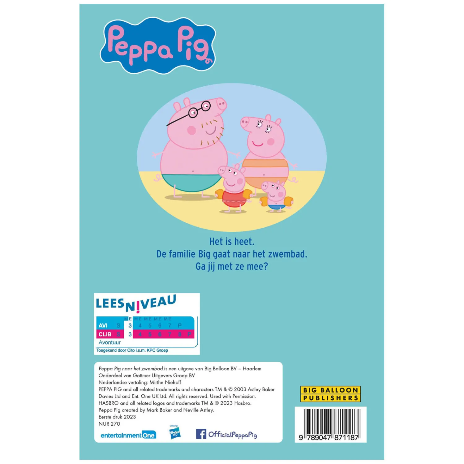 Peppa Pig - Ik leer lezen! Kinderboek AVI-E3-Big Balloon New