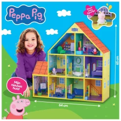 Peppa Pig Houten Poppenhuis met 9 Kamers-Spectron Discount