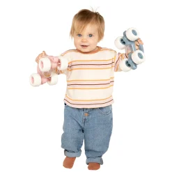 Peuter Speelgoedauto met Rammelaar - Pastel Blauw-Cavallino Outlet