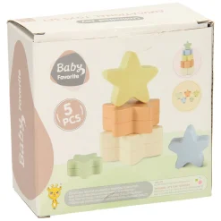 Peuter Stapeltoren Ster Pastel, 5dlg. Clearance