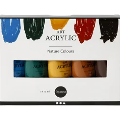 Pigment Art Acrylverf Natuurlijke Kleuren, 5x75ml-Creativ Company Best