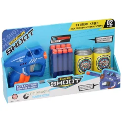 Pistool met Foam Pijltjes en Blikjes Targets New