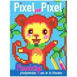 Mondikaarten Pixel Kleurboek Aapje Sale