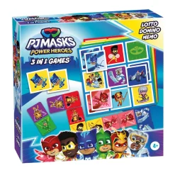 PJ Masks 3in1 Memo Lotto Domino>Selecta Hot