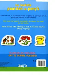 Plakken en Kleuren - De leukste Paarden en Pony's, 4-6 jaar-Standaard Uitgeverij Online