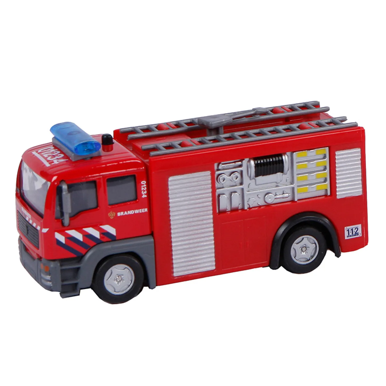 Die-cast Pull Back Brandweer NL Licht en Geluid-2-Play Outlet
