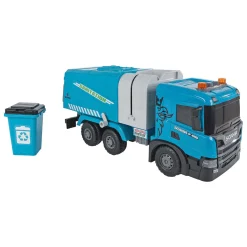 2-Play Scania Vrachtwagen Vuilniswagen Frictie met Licht en Geluid New
