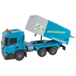 2-Play Scania Vrachtwagen Vuilniswagen Frictie met Licht en Geluid New