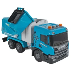 2-Play Scania Vrachtwagen Vuilniswagen Frictie met Licht en Geluid New