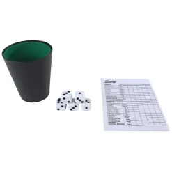 Play Today Dobbelspel met Beker en 5 Dobbelstenen- Clearance