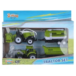 Tractor en Combine met 2 Aanhangers, 24cm>2-Play New