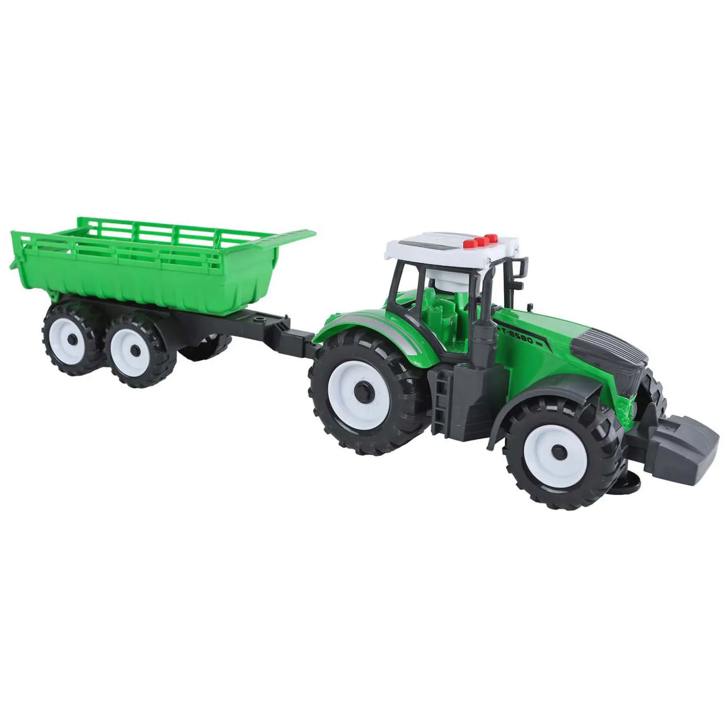 Tractor met Aanhanger en Kiepfunctie met Licht en Geluid-2-Play New
