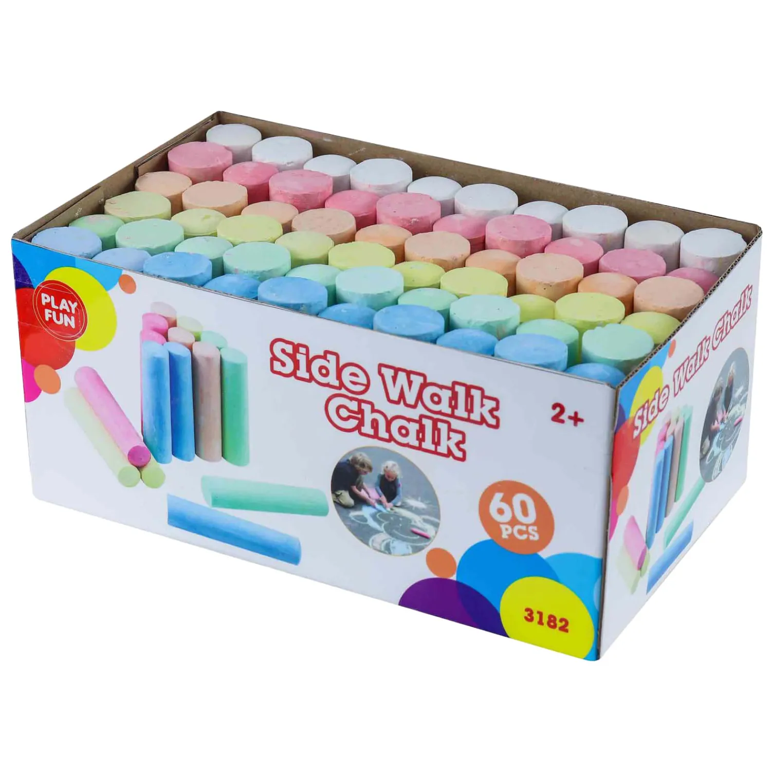 Stoepkrijt, 60dlg.>Playfun New