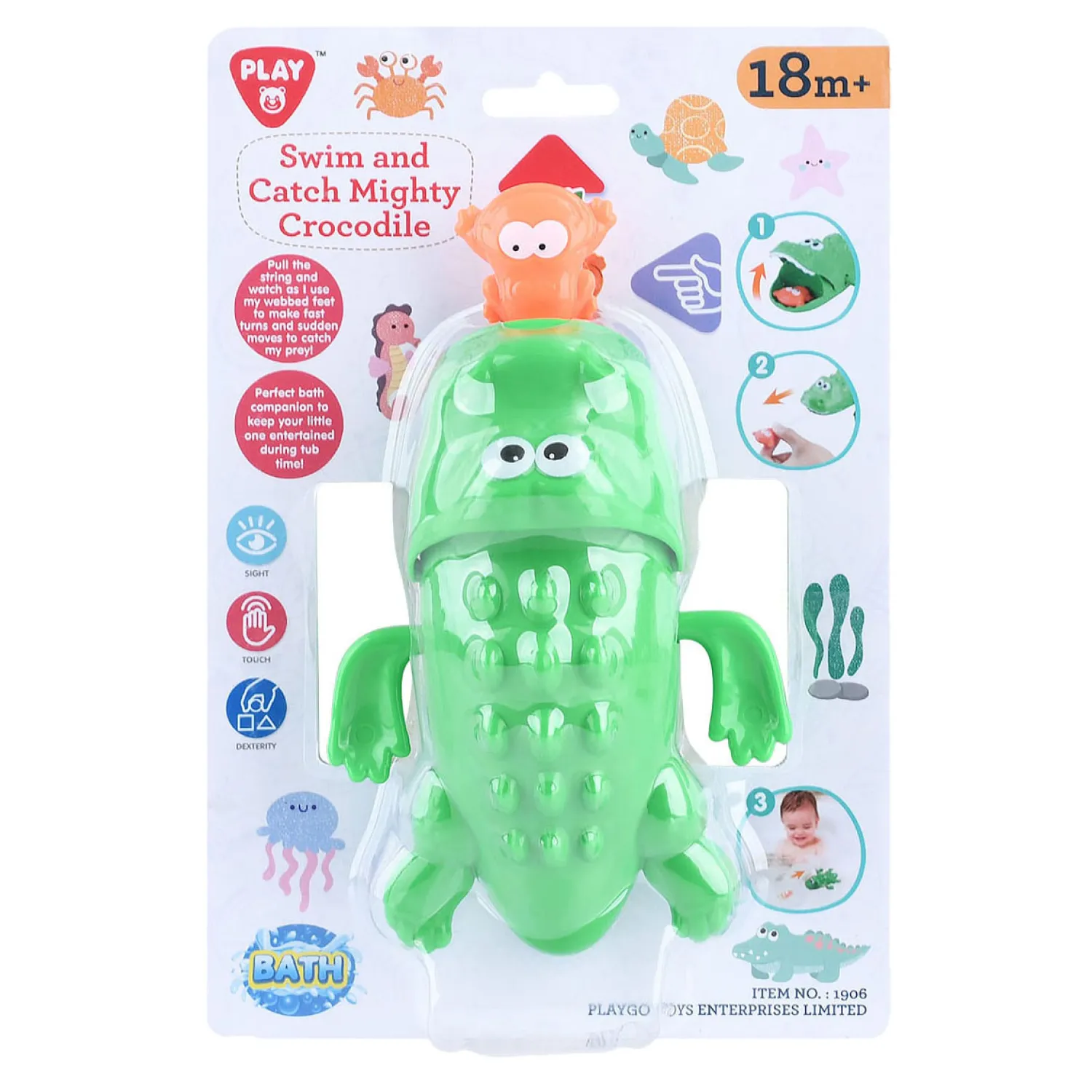 Badspeelgoed Zwem en Vang Krokodil - 2dlg.-Playgo Hot