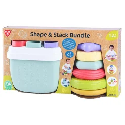 Playgo Biobased Vormenstoof en Stapel Speelgoed - 19dlg. Outlet