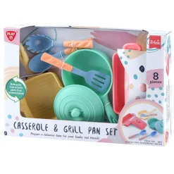 Braadpan en Grillpan Speelset - 8dlg.-Playgo Hot