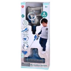 Draadloze Stofzuiger Grijs Blauw - 6dlg.-Playgo New