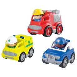 Hulpdienst Voertuigen met Figuren Speelset - 6dlg.-Playgo Outlet