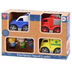 Hulpdienst Voertuigen met Figuren Speelset - 6dlg.-Playgo Outlet
