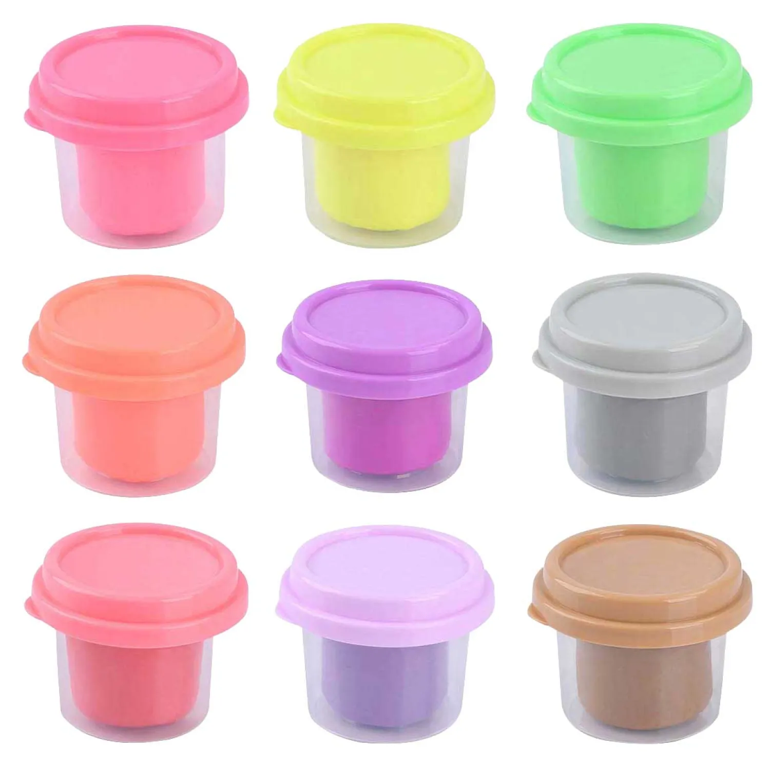 Playgo Kleiset 9 Neon Kleuren - 9x56gram Hot