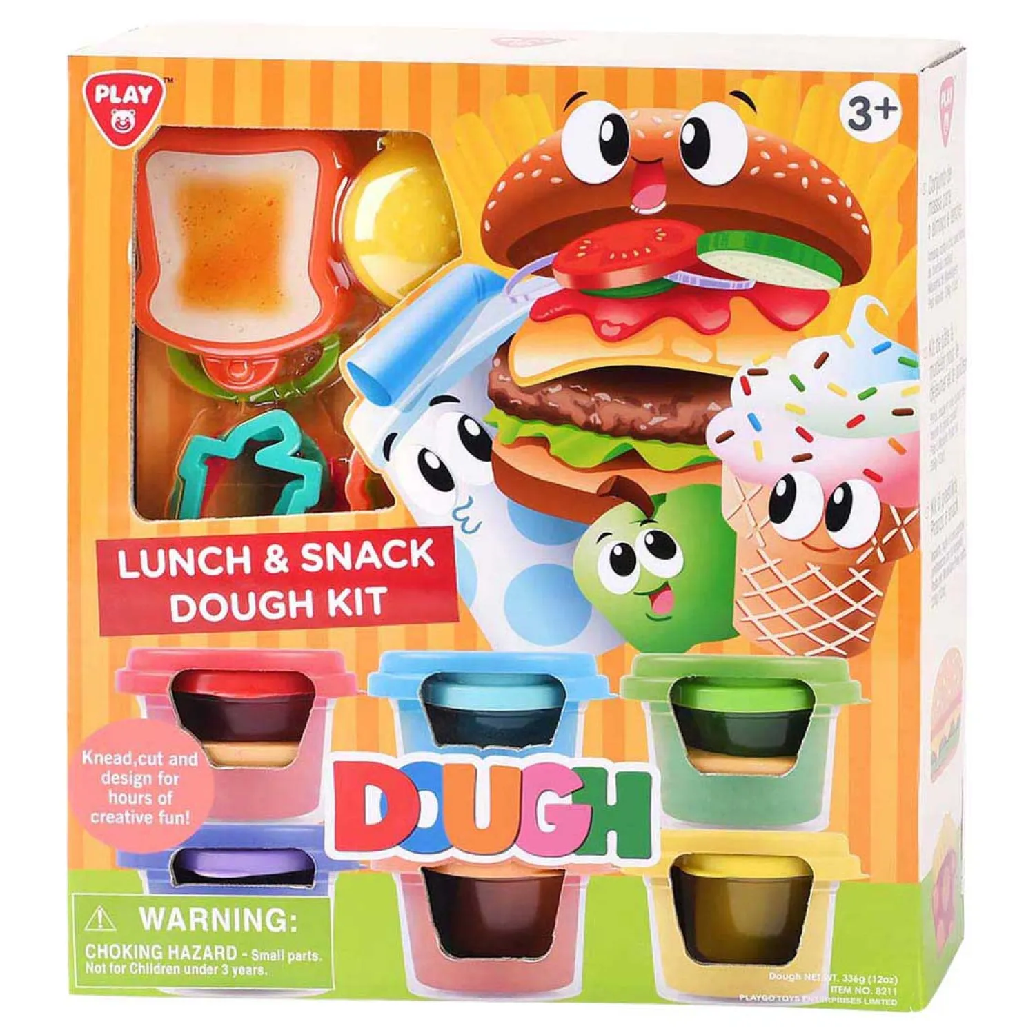 Playgo Lunch en Snoep Kleiset - 6 Kleipotjes Hot