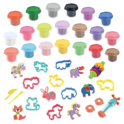 Luxe Knutsel Kleiset - 20 Kleipotjes-Playgo Discount