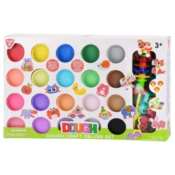 Luxe Knutsel Kleiset - 20 Kleipotjes-Playgo Discount
