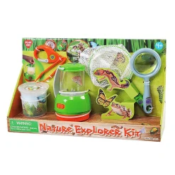 Natuur Onderzoekerset - 6 dlg. met Schepnet en Vergrootglas-Playgo Hot