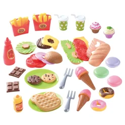 Speelgoed Eten Lunch en Snacks Speelset - 60dlg.-Playgo
