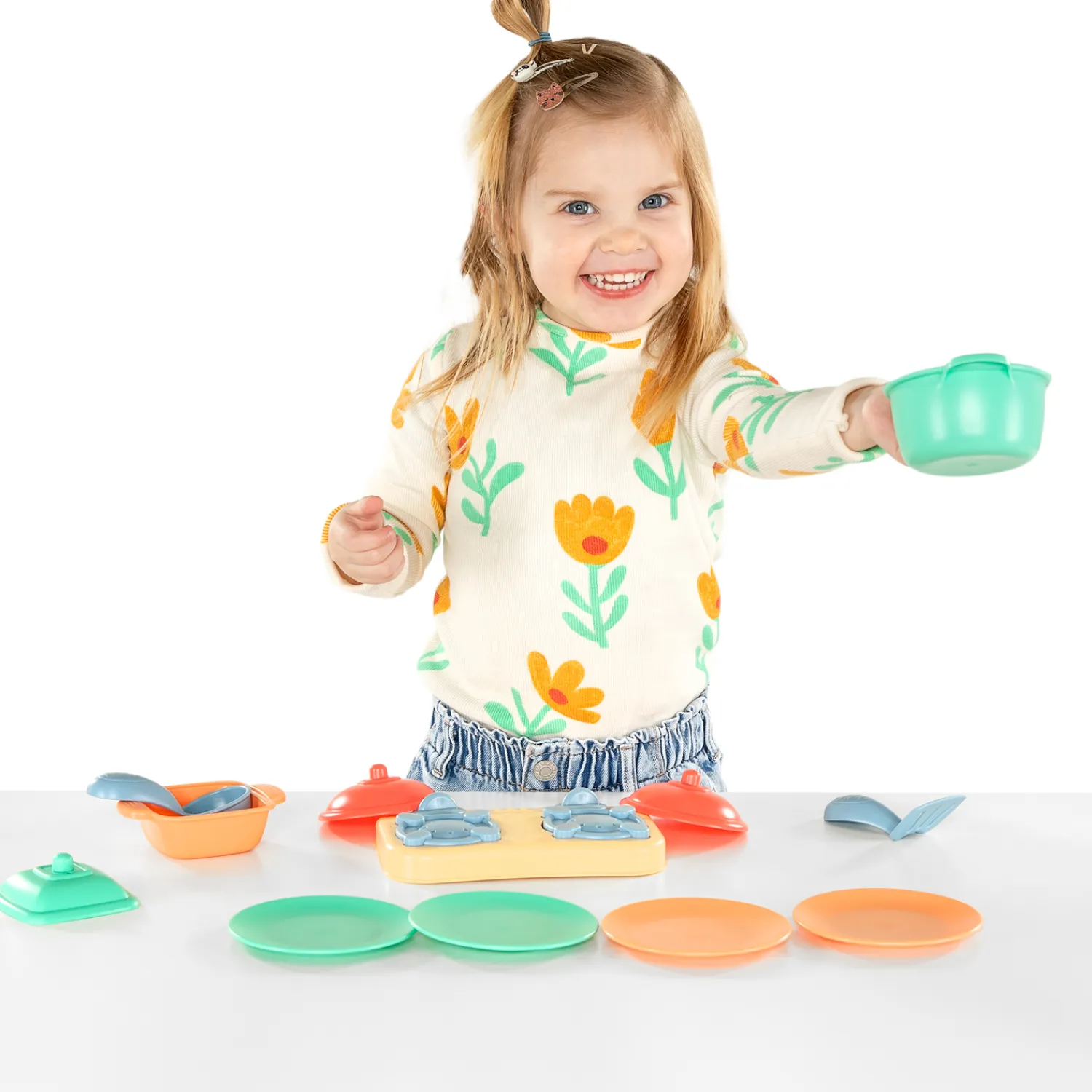Tafelblad Kookfornuis met Accessoires Speelset - 13dlg.>Playgo Best
