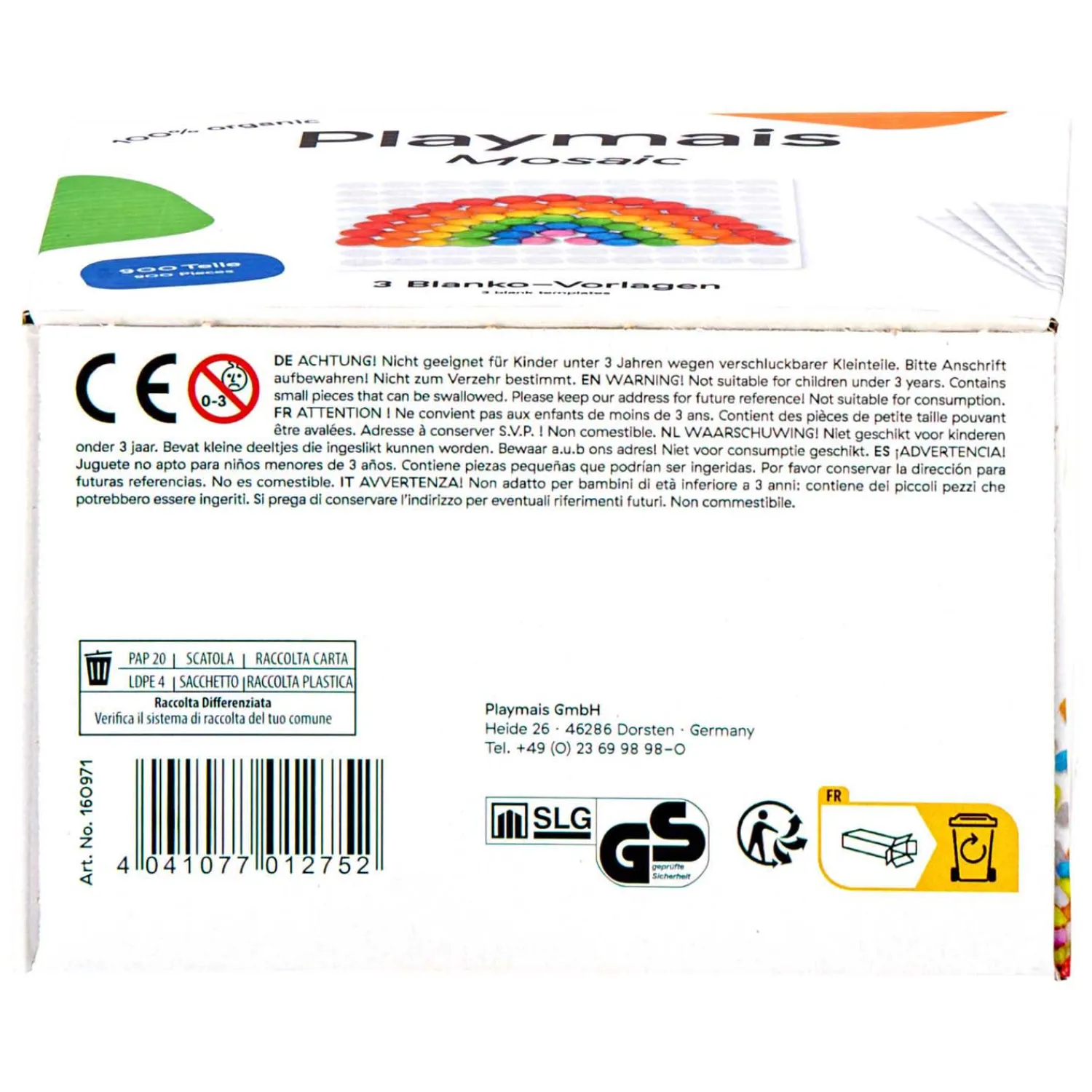 Mosaic Knutselset - 900 Stukjes>Playmais