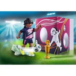 Playmobil Specials Voetbalster met Doelmuur - 70875