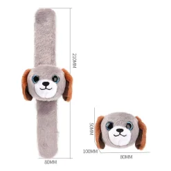 Pluche Klaparmband Hondje Grijs Outlet