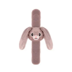 Pluche Klaparmband Konijn Hangoren Grijs- Discount