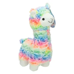 Jono Toys Pluche Regenboog Alpaca Knuffel - 28cm New