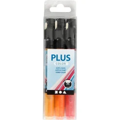 Creativ Company Plus Color Verfstiften - Okergeel, Oranje, Donkerrood Outlet