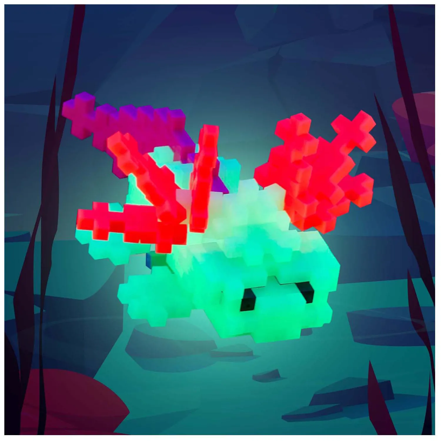 Plus-Plus Axolotl Tube Bouwset, 100st. New