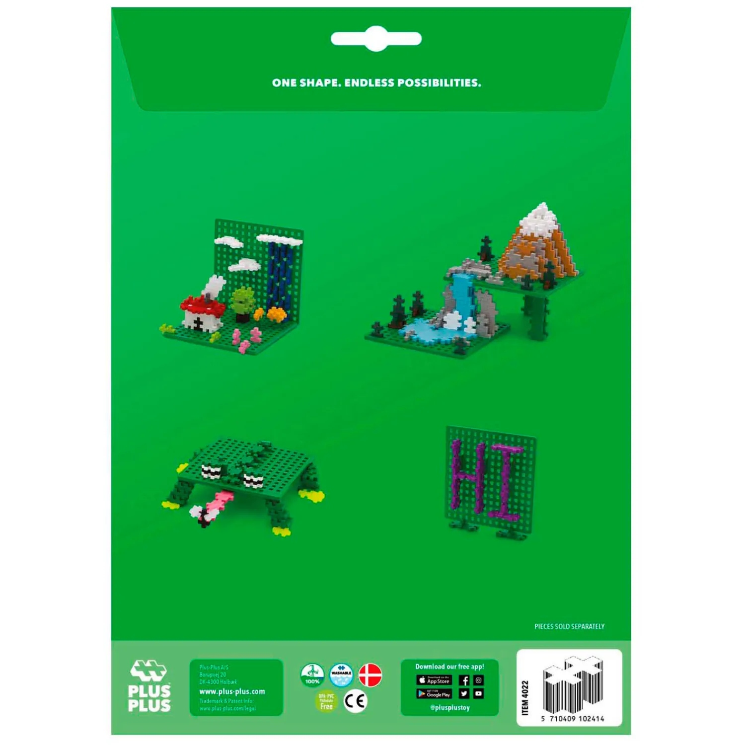 Bouwplaat Groen, 2st.-Plus-Plus Hot