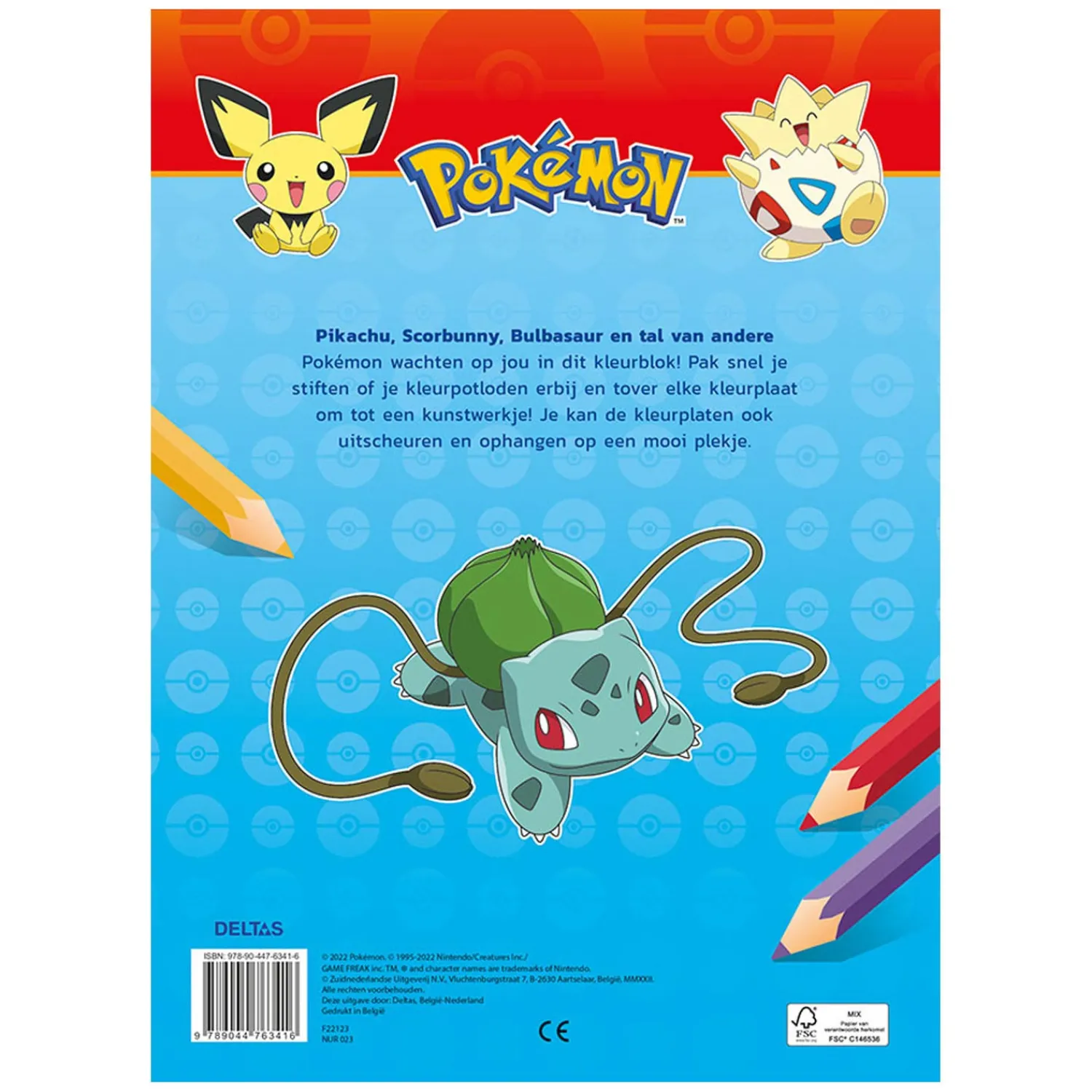 Deltas Pokémon Color Kleurboek Sale