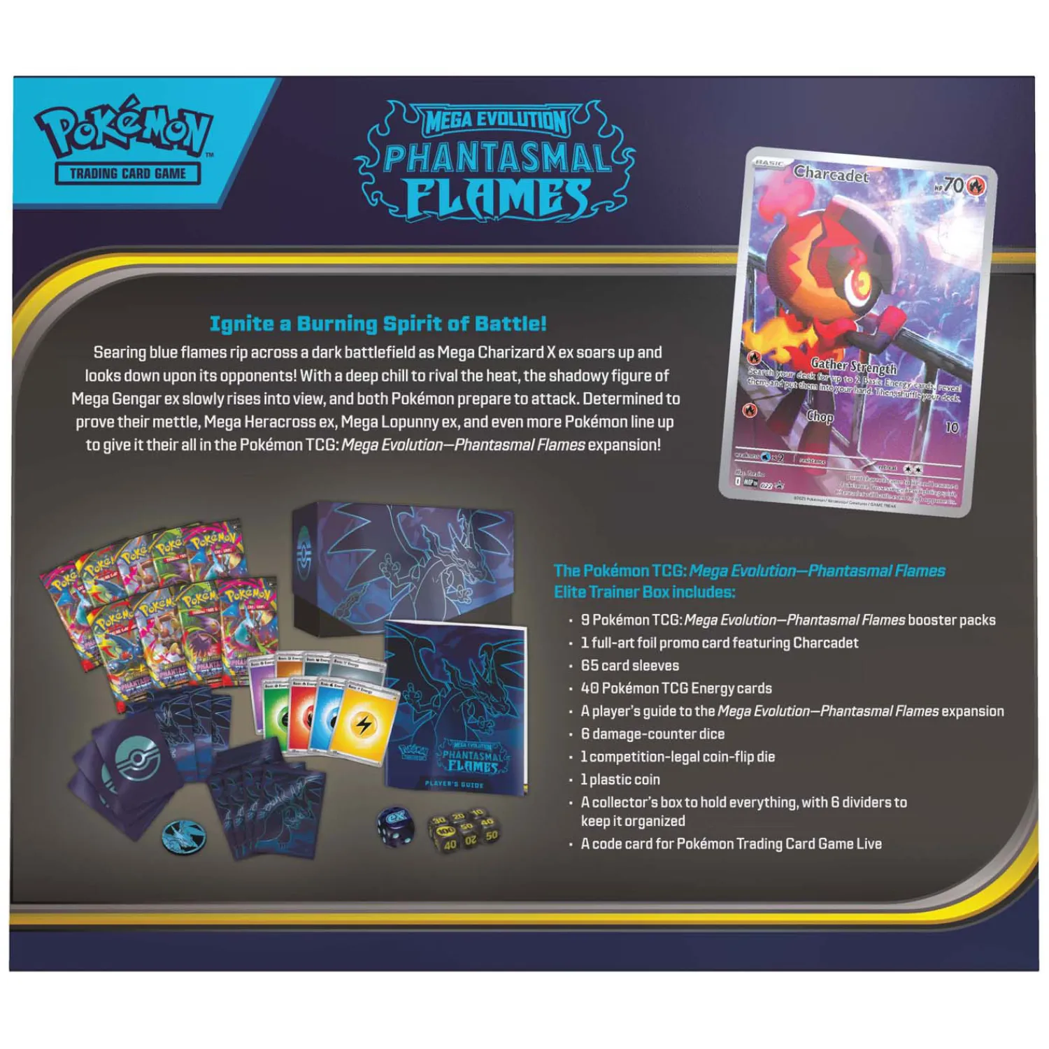 Pokémon Mega Evolution Phantasmal Flames Elite Trainer Box-Asmodee Best