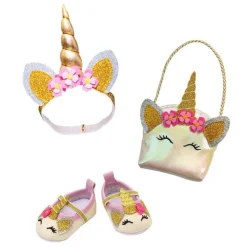 Heless Poppen Accessoires Glitter Eenhoorn Set, 30-34 cm Clearance