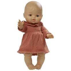 Heless Poppen Brei Jurk Perzik, 28-35 cm