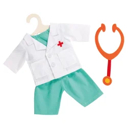 Poppen Doktersoutfit met Stethoscoop, 38-45 cm>Heless Hot