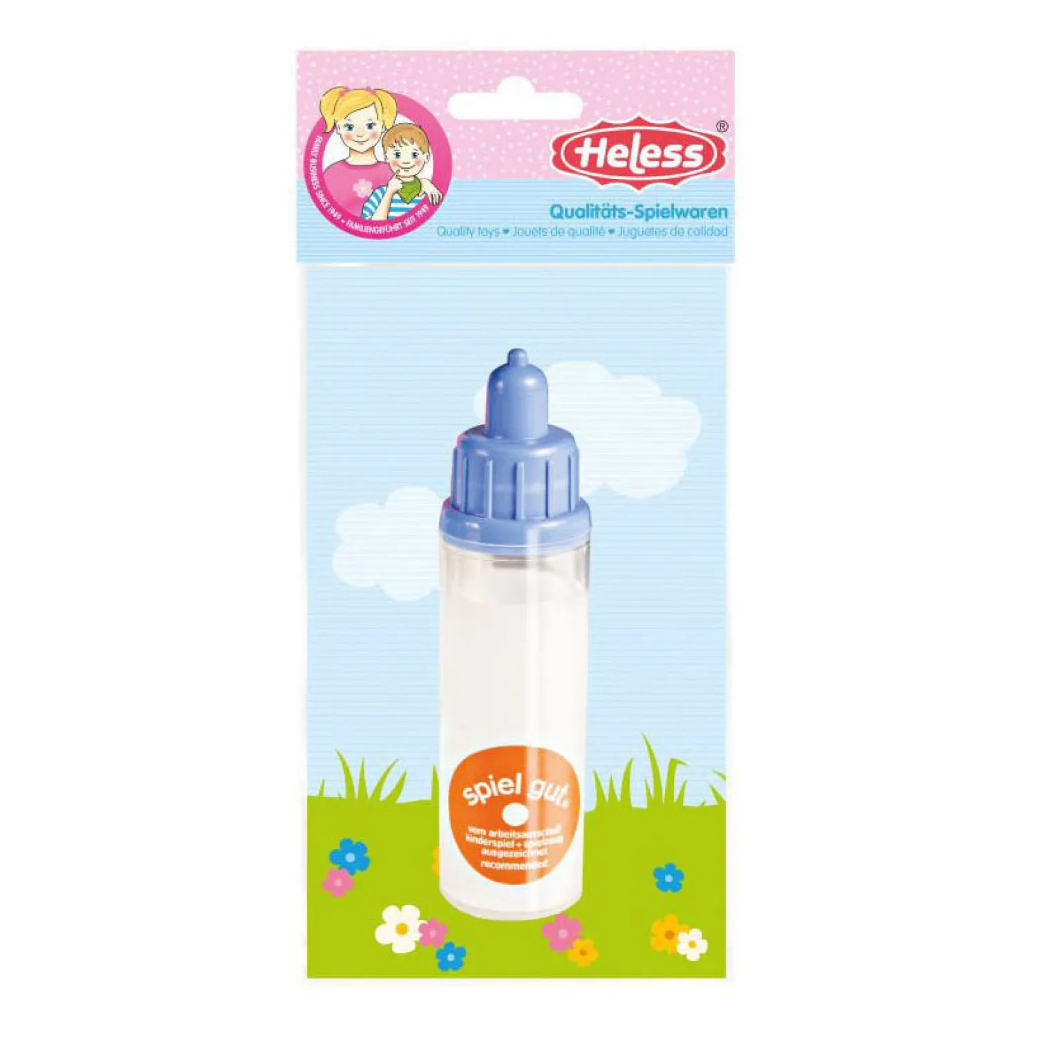 Poppen Melkfles Blauw-Heless