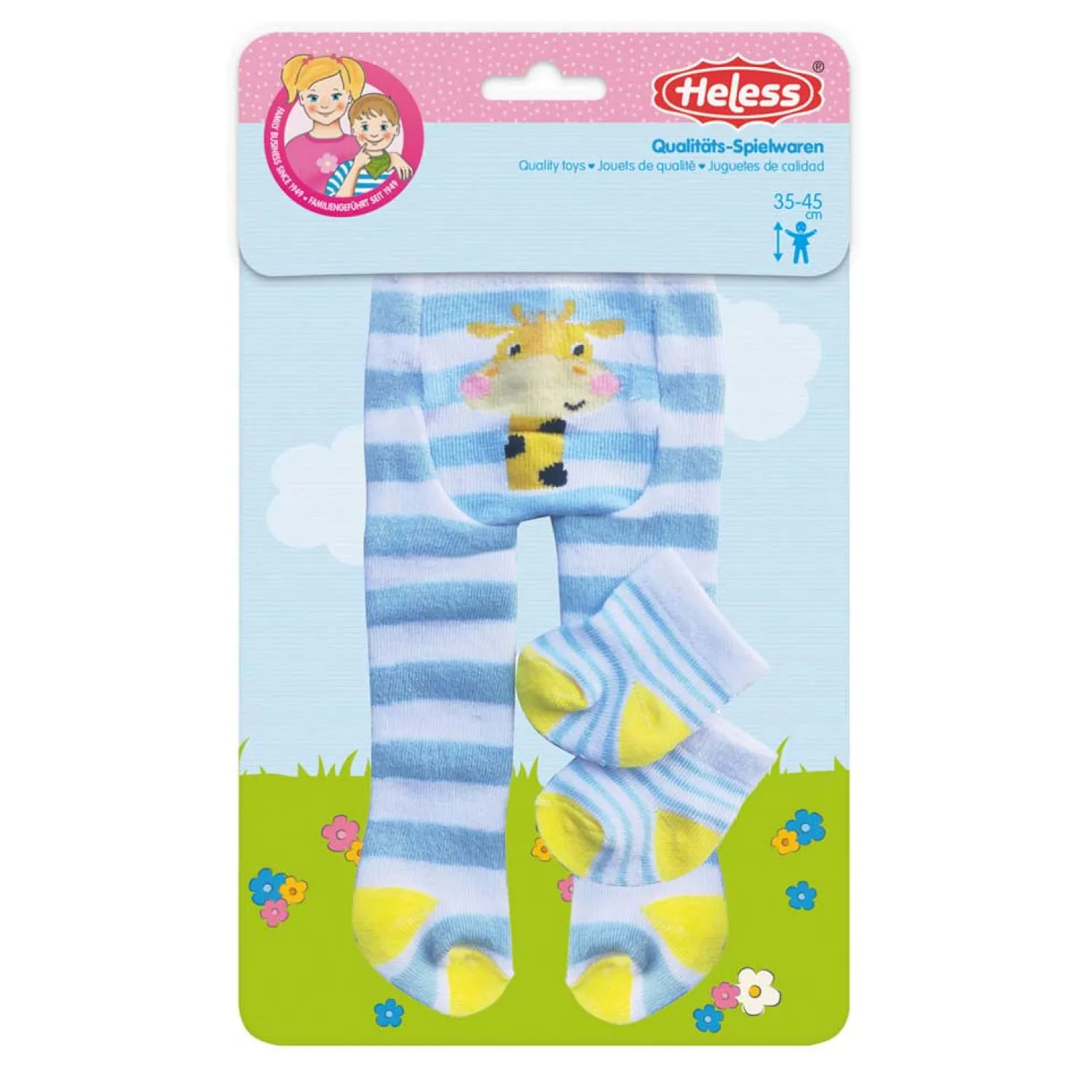 Heless Poppen Panty en sokken Blauw, 28-35 cm Hot